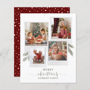 Family Photo Collage Christmas Holidays Greetings
