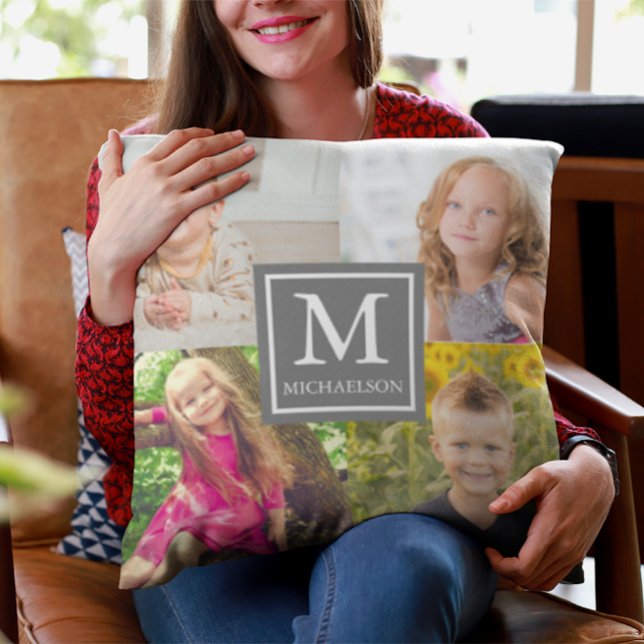 Family Photo Collage Cushion (Creator Uploaded)