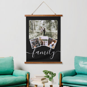 Family Photo Collage Custom Personalised Hanging Tapestry