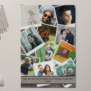 Family Photo Collage Difficult Jigsaw Puzzle
