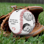 Family Photo Collage Father`s Day Baseball<br><div class="desc">Family photo collage father`s day baseball - two photo collage baseball with a name. Personalise it with two photos and names. You can change any text on the baseball or erase it. A perfect gift for a dad or a new dad on a father`s day, Christmas or a birthday gift....</div>