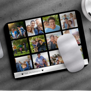 Family photo collage keepsake mouse pad