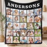 Family Photo Collage Personalised Instagram Photos Fleece Blanket<br><div class="desc">Wrap yourself in cherished memories with our Personalised Photo Collage Blanket. This modern and simple blanket design allows you to showcase up to 25 of your favourite photos, making it a heartwarming addition to any home. Features Customisable Design: Choose from a selection of your most beloved photos, whether they capture...</div>