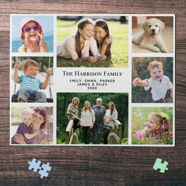 Family Photo Collage Personalised Jigsaw Puzzle (Creator Uploaded)