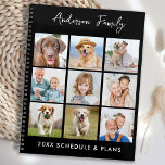 Family Photo Collage Personalised Name 2023 Planner<br><div class="desc">Custom photo collage calendar planner. Keep all your appointments and schedule handy with our fun photo planner that has 9 photos to personalise and name. This trendy photo collage planner is perfect for work schedule, kids school events, family appointments, and your favourite pets dog schedule. Design is on front and...</div>
