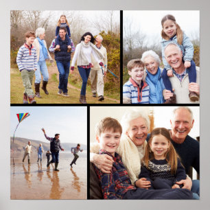 Family Photo Collage Poster