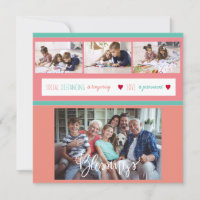 Family photo collage stay at home love message