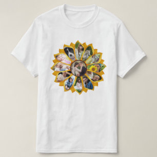 Family Photo Collage Sunflower 13 Pictures Easy T-Shirt
