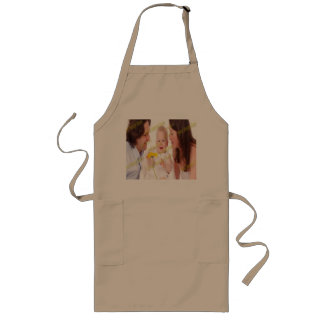 Family Photo 👩 Colorful Love Custom  Long Apron