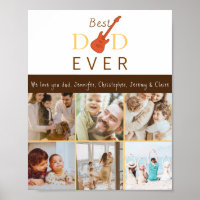 Family Photo Cute Best Dad Ever Script Fathers Day