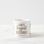 Family Photo Dad's Blessing Mug<br><div class="desc">Celebrate the amazing dad in your life with this heartwarming photo mug! Featuring the sweet phrase 'Dad's Biggest Blessings' in elegant script, this mug is the perfect way to showcase your most cherished family photos. Add two of your favorite pictures of your children, and perhaps a special message from 'Sarah...</div>