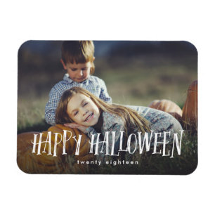 Family Photo Halloween Keepsake Gift Magnet