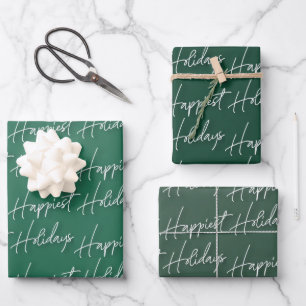 Family Photo Happiest Christmas Holiday Wrapping P Wrapping Paper Sheet