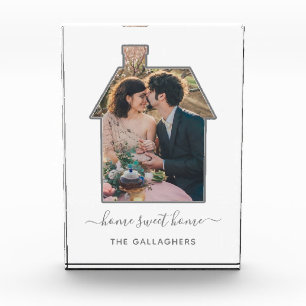 Family Photo House Shape Housewarming Wedding Gift