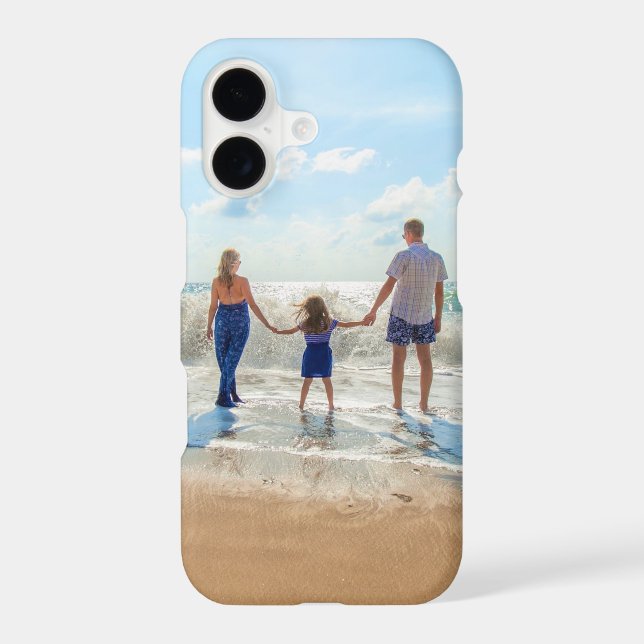 Family Photo iPhone Case Personalised (Back)