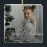 Family Photo Keepsake Ceramic Ornament<br><div class="desc">These family holiday ornaments are perfect for a personalised holiday present.</div>