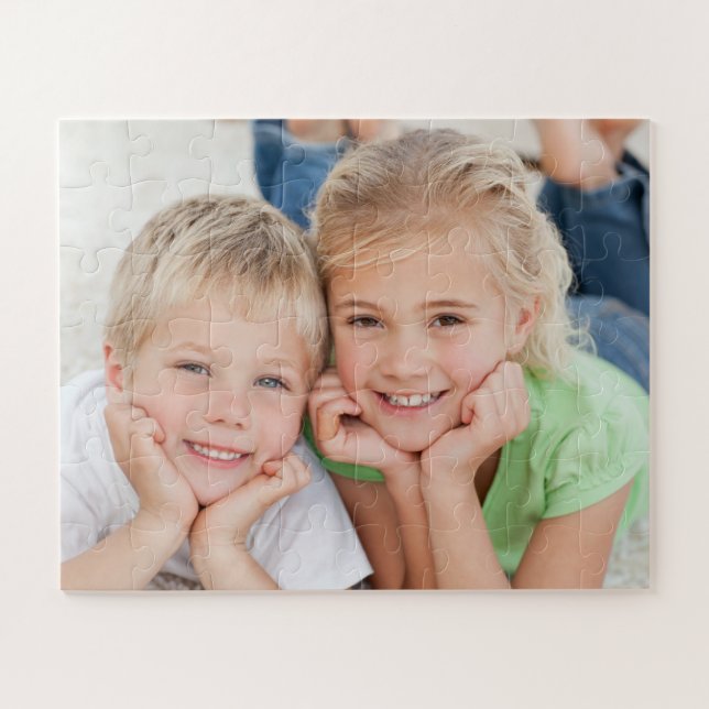 Family Photo Keepsake Custom Jigsaw Puzzle (Horizontal)
