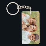 Family Photo Keepsake Key Ring<br><div class="desc">Family photo keepsake keychain</div>