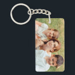 Family Photo Keepsake Key Ring<br><div class="desc">Family photo keepsake keychain</div>