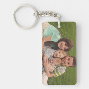 Family Photo Keepsake Key Ring