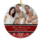 Family Photo Merry Christmas Ornament Red
