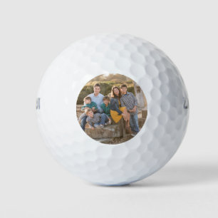Family Photo Modern Golf Balls