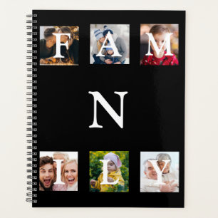 Family Photo Monogram Collage Personalised  Planner