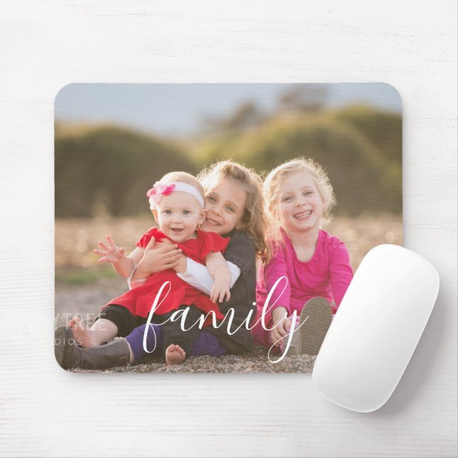 Family Photo Mouse Pad (With Mouse)