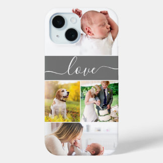 Family Photo Mum Memories Love Script Custom iPhone 15 Case