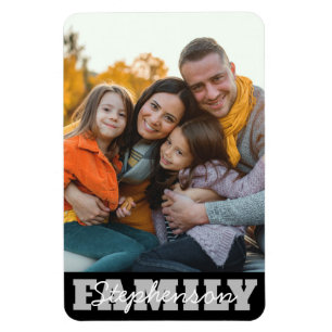 Family Photo Name Magnet