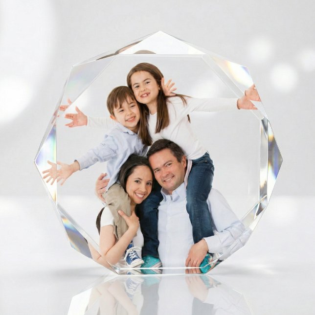 Family Photo Octagon Block (sophisticated alternative to traditional frames)
