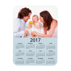 Family Photo Perosnalized 2017 Calendar Magnet