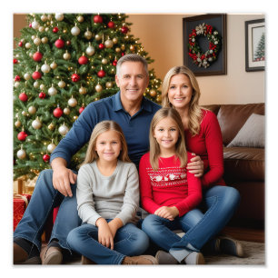 Family Photo Personalise Poster