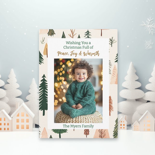 Family Photo  | Personalised Christmas Tree Card (Creator Uploaded)