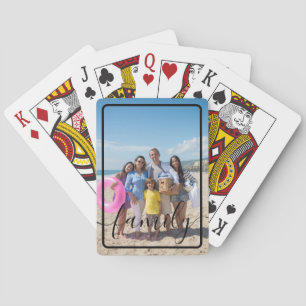 Family Photo Personalised Custom Playing Cards