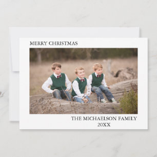 Family Photo Personalised Holiday Card