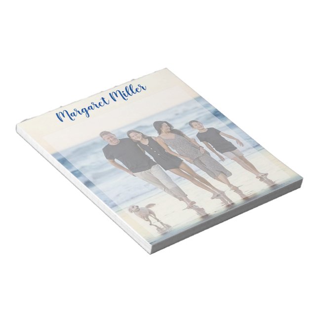 Family photo personalised notepad (Angled)