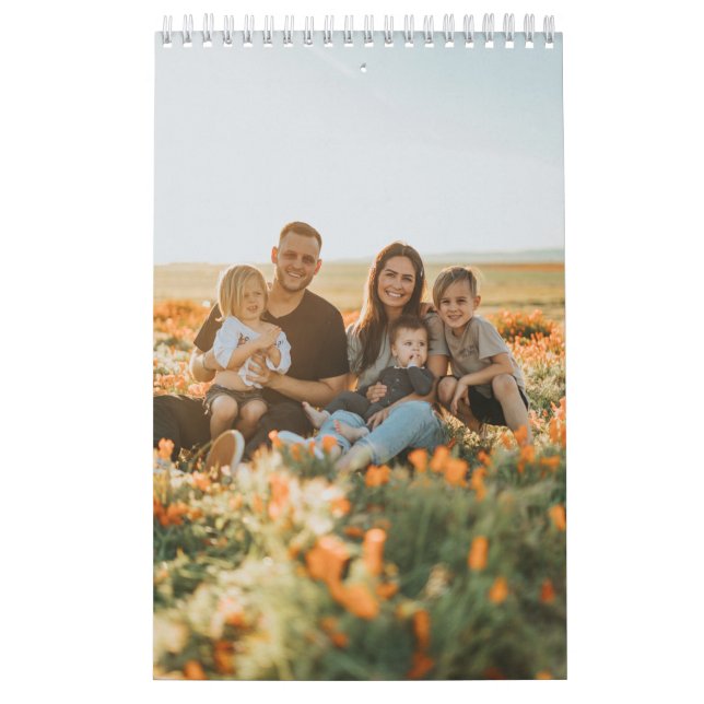 Family Photo Pictures 2026 Calendar 12 Month (Cover)