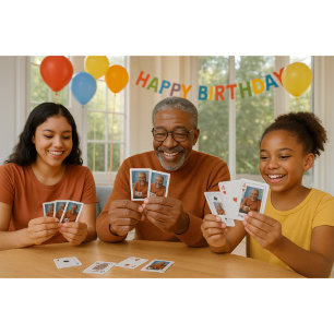 Family Photo Playing Cards