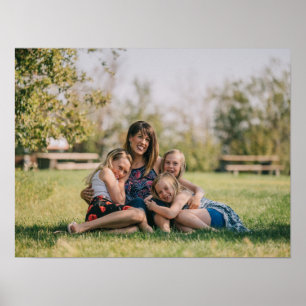 Family Photo Simple Personalised Poster