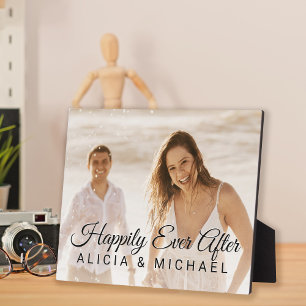 Family photo template wedding keepsake cute quote plaque