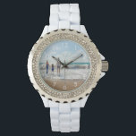 Family photo text watch white<br><div class="desc">Add your own favourite photo from a summer vacation,  travel,  kids,  girlfriend/boyfriend or pet.  White numbers.  Template for your text,  white letters.  A great gift or keepsake from your travels or honeymoon.</div>
