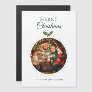 Family Photo Watercolor Botanical Christmas