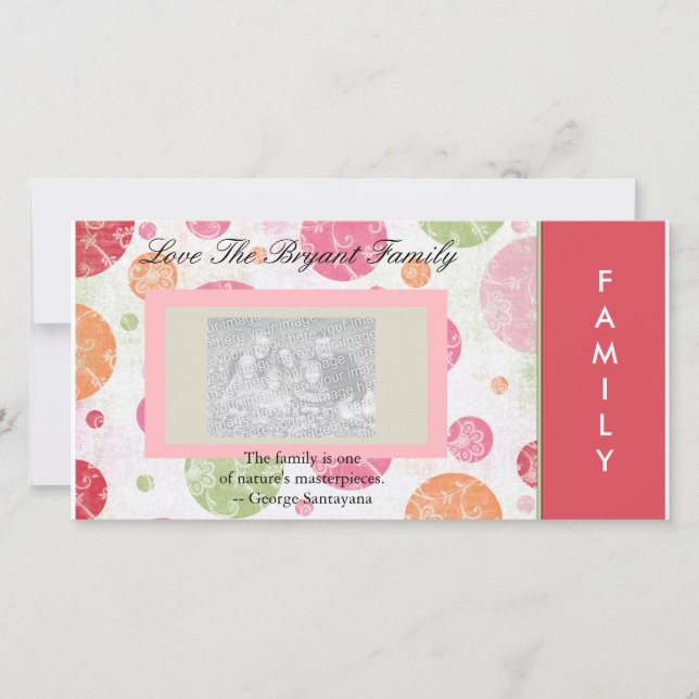 Family Photocard Holiday Card (Front)