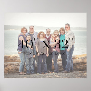 Family Photos 40x32 TEMPLATE Poster