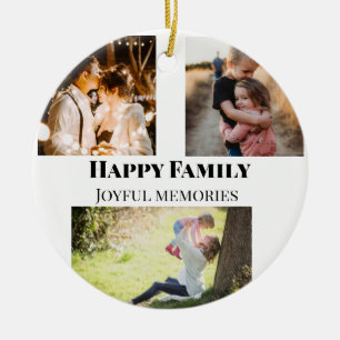 family photos memories add family name picture ceramic tree decoration