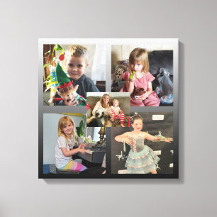 Family Photos Personalised  Canvas Print