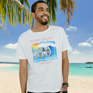 Family Photos Summer Surfing Beach Vacation T-Shirt