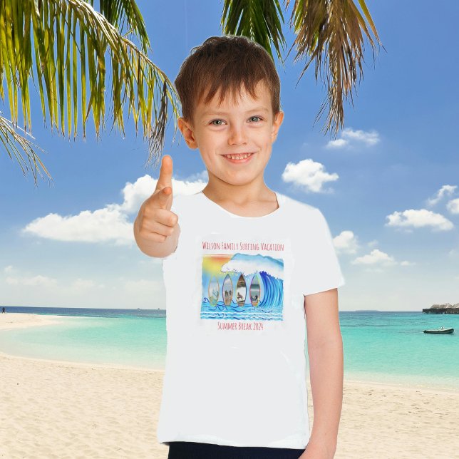 Family Photos Summer Surfing Coastal Beach Trip T-Shirt (Creator Uploaded)