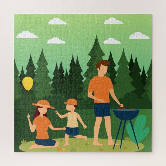 FAMILY PICNIC JIGSAW PUZZLE (Vertical)